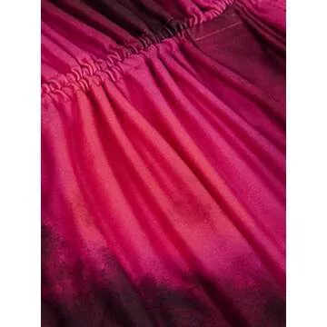 CAPE CLIQUE Women Marble Print Halter Backless Dress Split Long Sleeves Sexy Slim Fit Mini Dress Cool-Street Skirt Suit Red