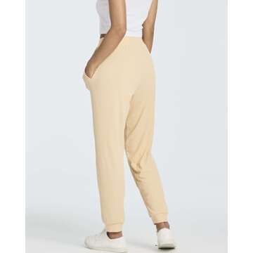 Stylish Women's Ribbed Jogger Pants with Pockets