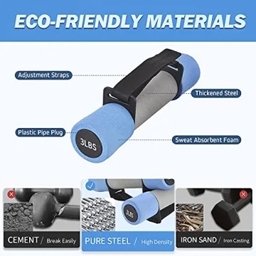 Cansena Hand Weight Dumbbells for Women - 2lb, 3lb, 4lb