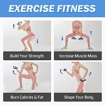 Cansena Hand Weight Dumbbells for Women - 2lb, 3lb, 4lb