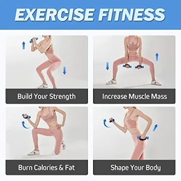 Cansena Hand Weight Dumbbells for Women - 2lb, 3lb, 4lb