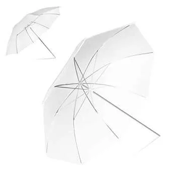 LimoStudio [2 Pack] 33 inch Diameter White Umbrella for Photography Video Studio, Lighting Reflector, Light Diffuser Control and Modifier for Delicate, Subtle Soft Light, AGG124-A