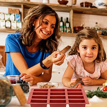 JOERSH Granola Bar Molds for Delicious Healthy Snacks