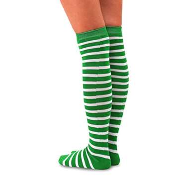 Christmas Holiday Ugly Santa Deer Candy Cane Knee High Socks for Women 9-Pairs Gift Box (Christmas)