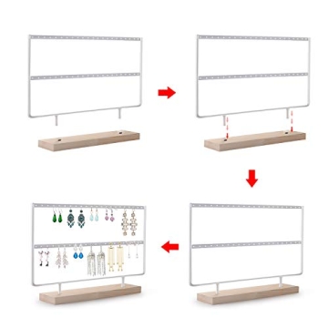 Stylish VERGILIUS Jewelry Earring Holder - 46 Holes