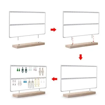 Stylish VERGILIUS Jewelry Earring Holder - 46 Holes