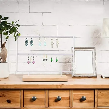 Stylish VERGILIUS Jewelry Earring Holder - 46 Holes