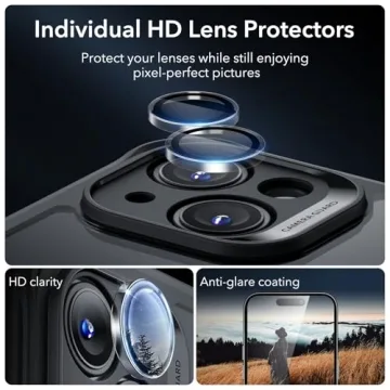 iPhone 15 ESR Magnetic Case with Tempered Glass