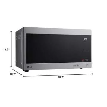 LG NeoChef 0.9 Cu. Ft. Countertop Microwave Oven, 21 x 12 x 17, Stainless Steel