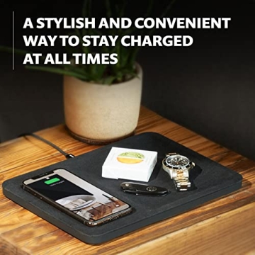 COURANT Catch:3 Belgian Linen Wireless Charging Valet