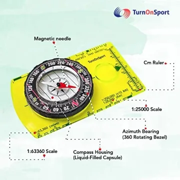 Advanced Orienteering Compass for Hikers and Scouts