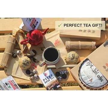 Jinglong Tea Factory - Pu-erh Tea in Bamboo Leaf Tube (80 Cups) Ripe Puerh Tea (7.1 Ounce)