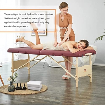 Quality Waterproof Massage Table Cover - 2pcs Fitted Sheets