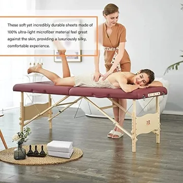 Quality Waterproof Massage Table Cover - 2pcs Fitted Sheets