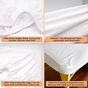 Quality Waterproof Massage Table Cover - 2pcs Fitted Sheets