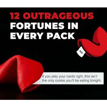 Miss Fortunes, Funny Fortune Cookies, The Dirty Dozen, Show Off Your Questionable Taste Today! Great For Valentine's Day and Bachelorette Parties, Written by Professional Comedy Writers (Box of 12 Individually Wrapped Cookies) (DirtyDozen1)