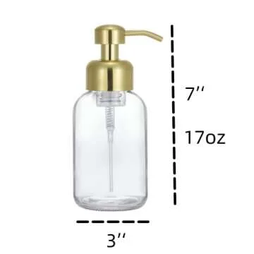 Elegant 2 Pcs Foaming Soap Dispenser Set for Kitchen
