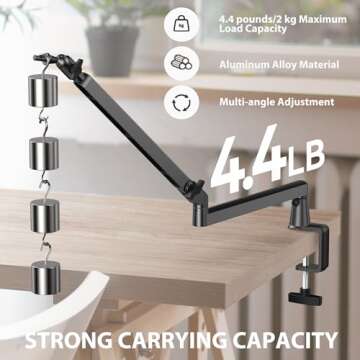 Prizmora Low Profile Mic Arm for Flexible Setup and Sound