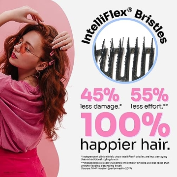 Wet Brush Shower Detangler - IntelliFlex Bristles for All Hair Types