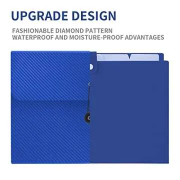 Expanding File Folder, 13 Pockets Accordian File Holder Organizer, A4 Letter Size Paper Document Receipt Organizer Accordion Filing Folder for Classroom, Home, Office and Travel