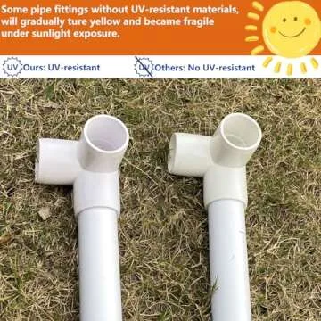 letsFix 3/4" PVC Fittings 3 Way (10-Pack), PVC Elbow 3/4 Inch, UV-Resistant PVC Pipe Fittings for DIY PVC Projects, Furniture-Grade, Fits for 3/4 inch Sch40 PVC Pipe