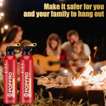 POPFRO 4-in-1 Portable Fire Extinguisher for Home & Car Safety