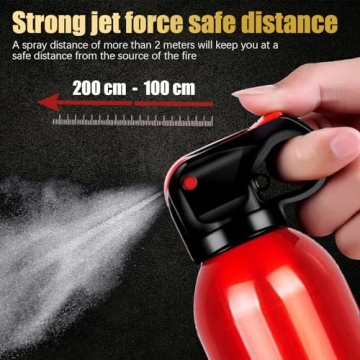 POPFRO 4-in-1 Portable Fire Extinguisher for Home & Car Safety