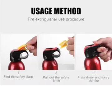 POPFRO 4-in-1 Portable Fire Extinguisher for Home & Car Safety