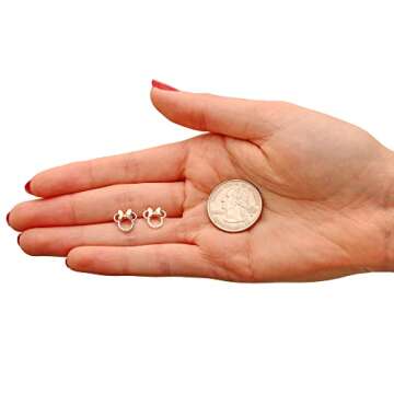 Disney Minnie Mouse Sterling Silver Stud Earrings