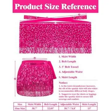 Pink Fringe Sequin Skirt - Sparkly Rave Costume