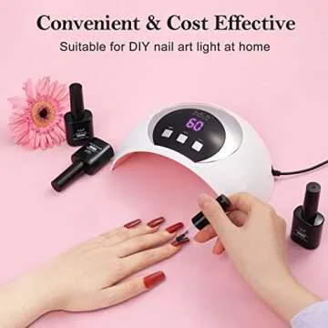 Wisdompark 54W UV LED Nail Lamp for Quick Gel Curing