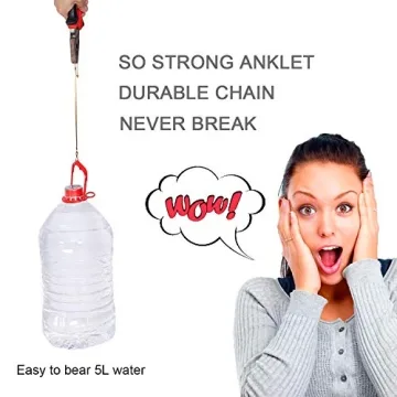 QJLE Waterproof Gold Anklet for Women with 18K Plating