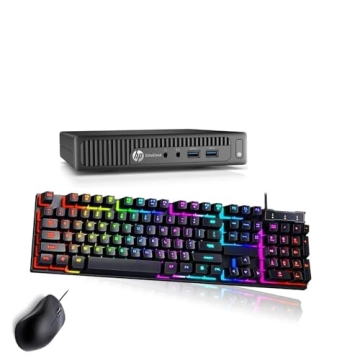 HP Prodesk 600 G2 Mini PC Desktop, Intel i3-6100 3.7GHz, 8GB DDR4 RAM, 256GB SSD, Keyboard & Mouse, ...