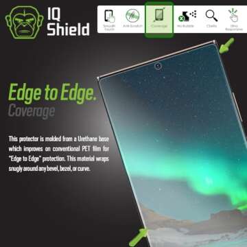 IQShield Screen Protector Compatible with Samsung Galaxy Note 20 Ultra (6.9 inch)(2-Pack)(Case Friendly) Anti-Bubble Clear TPU Film