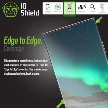 IQShield Screen Protector Compatible with Samsung Galaxy Note 20 Ultra (6.9 inch)(2-Pack)(Case Friendly) Anti-Bubble Clear TPU Film