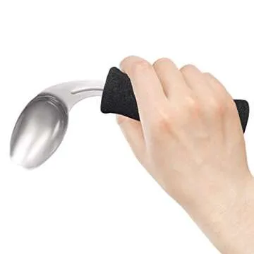 Rehabilitation Advantage Soft Foam Built-Up Handle Offset Spoon