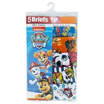 Paw Patrol 100% Combed Cotton Underwear 5-10Packs available with Chase, Skye, Rubble and more in sizes 18M, 2/3T, 4T