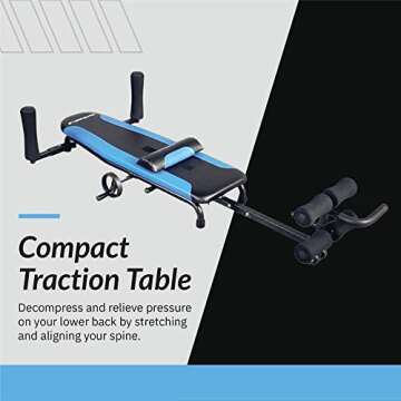 Exerpeutic Alternative Inversion Traction Table - Provides Lower Back Pain Relief Without Going Upsi...
