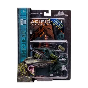 Pacific Rim Knifehead Kaiju Figure Playset with Comic