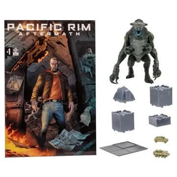 Pacific Rim Knifehead Kaiju Figure Playset with Comic