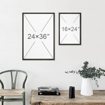 MUDECOR Framed Watercolor Canvas Art for Home Decor