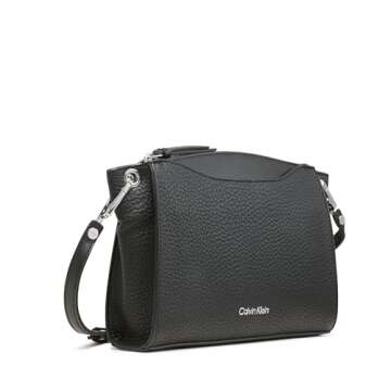 Calvin Klein Garnet Crossbody: Chic Vegan Leather Bag