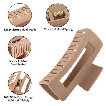 ZYTJ Durable Large Hair Claw Clips for Stylish Hold