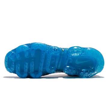 NIKE Men's Air Vapormax Flyknit, Wolf Grey/White-Chlorine Blue, 10 M US