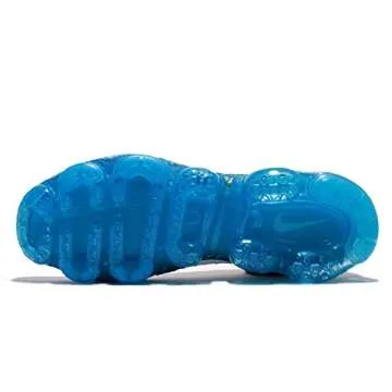 NIKE Men's Air Vapormax Flyknit, Wolf Grey/White-Chlorine Blue, 10 M US