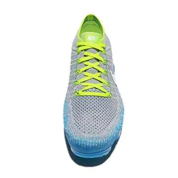 NIKE Men's Air Vapormax Flyknit, Wolf Grey/White-Chlorine Blue, 10 M US