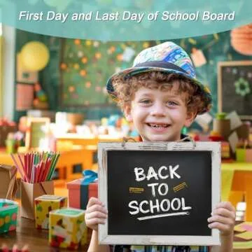 California CADE Electronic Chalkboard Signs - 9.5" x 12" Hanging Chalkboard Sign, 3Pcs Vintage Small Chalk Board for Countdown to Christmas, Wedding, Kitchen, Wall Decor, Small Bussiness