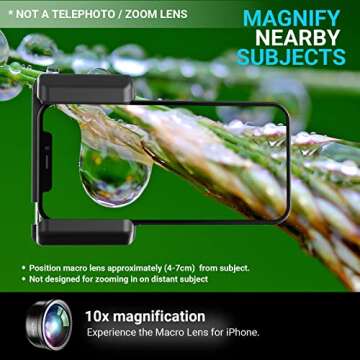 100mm Macro Lens with CPL for Smartphone,HD Macro Photography Lens for iPhone, Samsung,Oneplus, Andr...