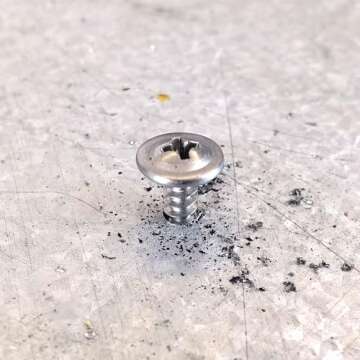 Mywish 200pcs #10×1-1/4" Self Tapping Screws for Metal, Sheet Metal Screws 410 Stainless Steel Truss Head Self Drilling Screws High-Strength Quick Tapping Screws