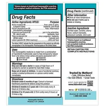 Kids Relief Pain & Fever Oral Liquid for Kids 0-12 Years